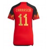 Damen Fußballbekleidung Belgien Yannick Carrasco #11 Heimtrikot WM 2022 Kurzarm